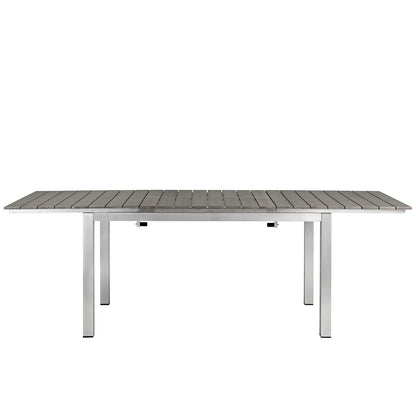 Shore Outdoor Patio Aluminum Dining Table by Modway