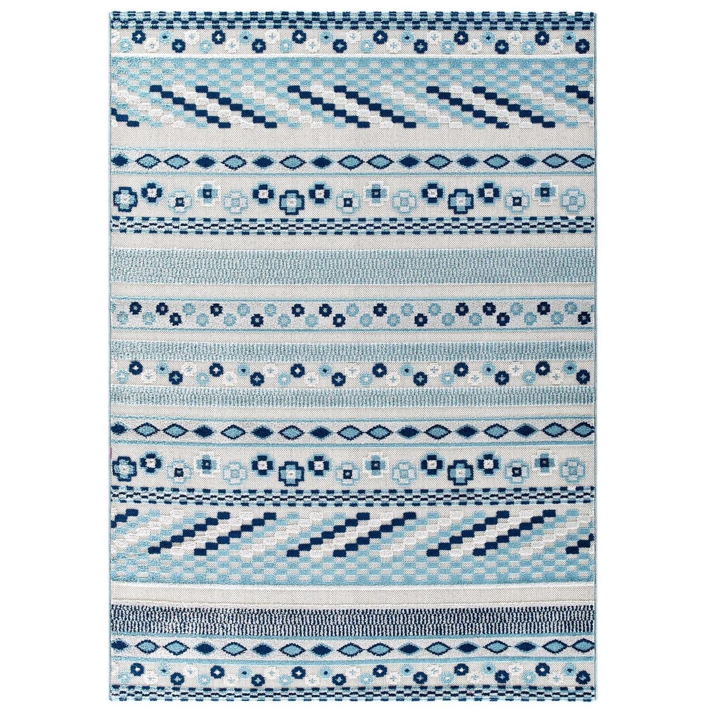 Reflect Cadhla Vintage Abstract Geometric Lattice 5x8 Indoor and Outdoor Area Rug by Modway