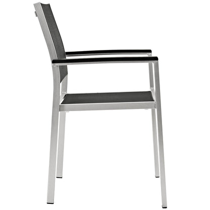 Shore Outdoor Patio Aluminum Dining Chair Set of 2 by Modway