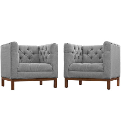 Panache Upholstered Fabric Living Room Set Set of 2 by Modway