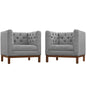 Panache Upholstered Fabric Living Room Set Set of 2 by Modway