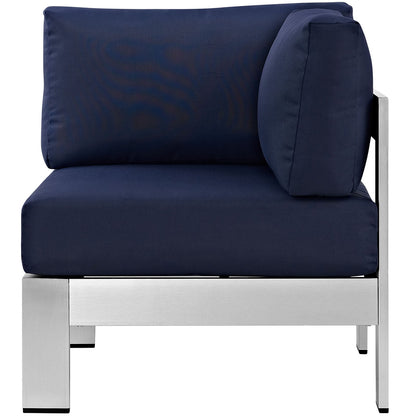 Shore Outdoor Patio Aluminum Corner Sofa by Modway