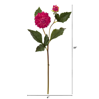 19" Dahlia Artificial Flower (Set of 6)