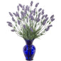 21" Lavender Artificial Plant in Blue Vase