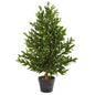 35"  Olive Cone Topiary Artificial Tree UV Resistant (Indoor/Outdoor)