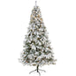 8' Flocked White River Mountain Pine Artificial Christmas Tree