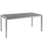 Shore Outdoor Patio Aluminum Dining Table by Modway
