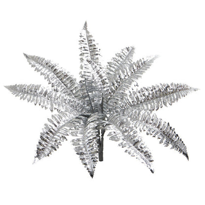 18" Metallic Boston Fern Artificial Plant (Set of 12)