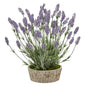 20"  Lavender Artificial Plant in Weathered Oak Planter