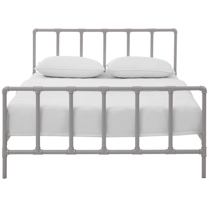Dower Stainless Steel Queen Bed by Modway