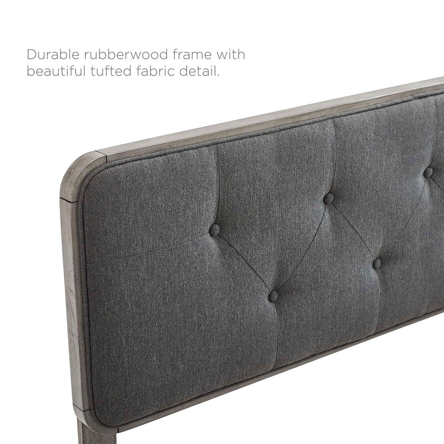 Bridgette Wood King Platform Bed With Angular Frame by Modway