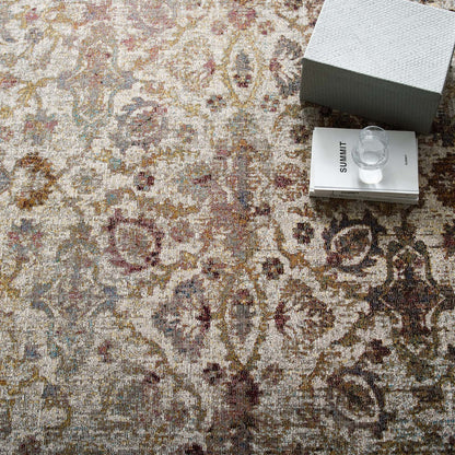 Success Kaede Distressed Vintage Floral Moroccan Trellis 4x6 Area Rug by Modway