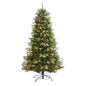 7' Snowed Grand Teton Artificial Christmas Tree with 500 Clear Lights
