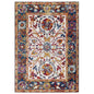 Entourage Samira Distressed Vintage Floral Vintage Medallion 5x8 Area Rug by Modway