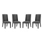 Baron Fabric Dining Chair Set of 4 by Modway