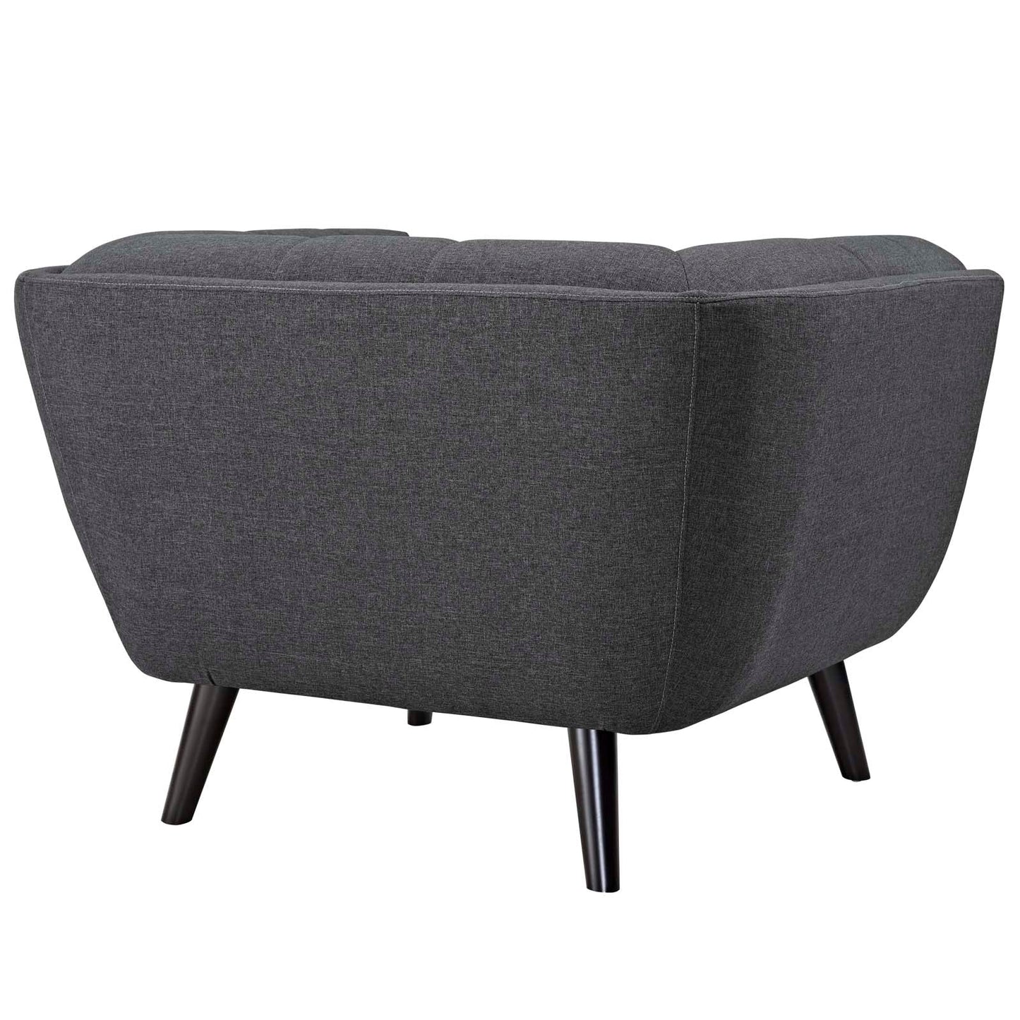 Bestow 3 Piece Upholstered Fabric Sofa and Armchair Set by Modway