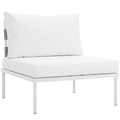 Harmony 7 Piece Outdoor Patio Aluminum Sectional Sofa Set by Modway