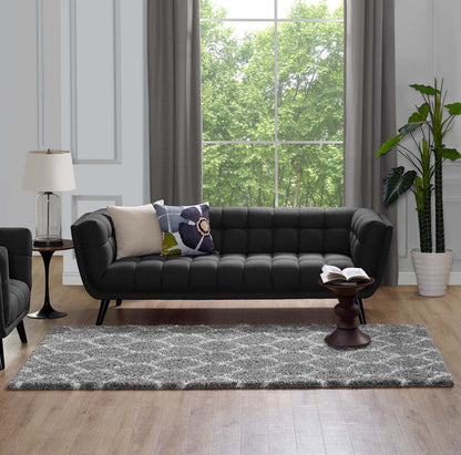 Solvea Moroccan Trellis 5x8 Shag Area Rug by Modway