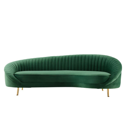 Camber Channel Tufted Performance Velvet Sofa by Modway