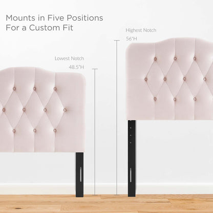Annabel Diamond Tufted Performance Velvet Twin Headboard by Modway