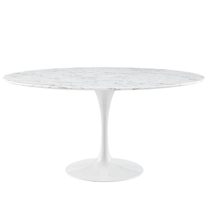 Lippa 60" Round Faux Marble Dining Table by Modway