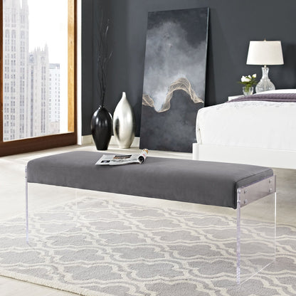 Roam Performance Velvet Bench by Modway