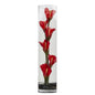 18" Mini Cally Lily Artificial Arrangement in Cylinder Glass