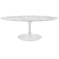 Lippa 48" Oval Faux Marble Coffee Table by Modway
