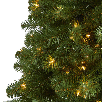 7.5' Virginia Fir Artificial Christmas Tree with 450 Clear Lights