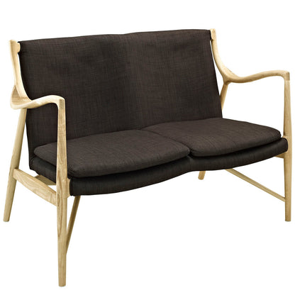 Makeshift Upholstered Fabric Loveseat by Modway
