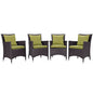 Convene 4 Piece Outdoor Patio Dining Set by Modway