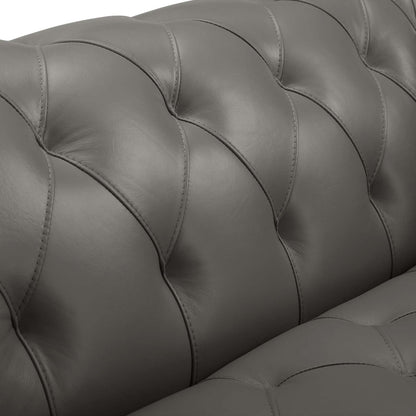 Idyll Tufted Button Upholstered Leather Chesterfield Loveseat by Modway