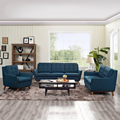 Beguile Upholstered Fabric Living Room Set Set of 3 by Modway