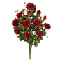 28" Garden Rose Artificial Plant (Set of 2)
