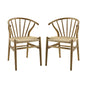 Flourish Spindle Wood Dining Side Chair Set of 2 by Modway