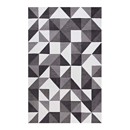 Kahula Geometric Triangle Mosaic 8x10 Area Rug by Modway
