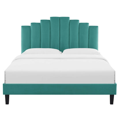 Elise Performance Velvet Twin Platform Bed by Modway