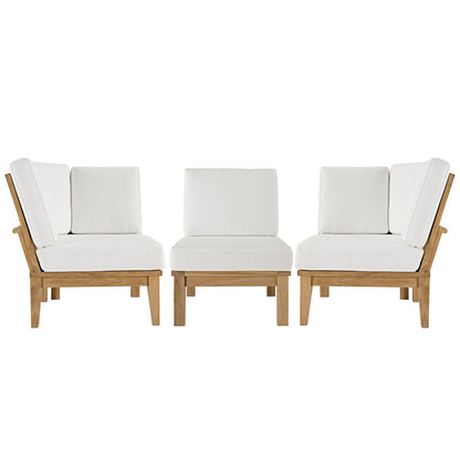 Marina 3 Piece Outdoor Patio Teak Set by Modway