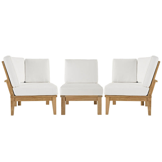 Marina 3 Piece Outdoor Patio Teak Set by Modway