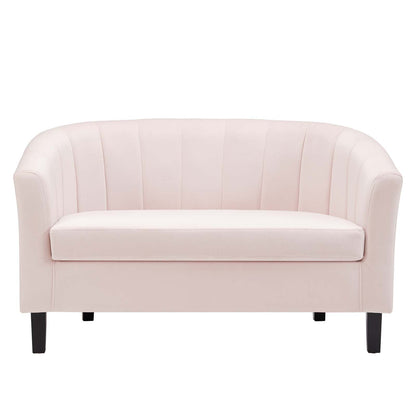 Prospect Channel Tufted Performance Velvet Loveseat by Modway