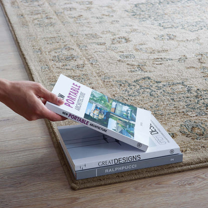 Atara Distressed Vintage Medallion 5x8 Area Rug by Modway