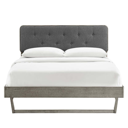 Bridgette Wood King Platform Bed With Angular Frame by Modway