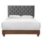 Rhiannon Diamond Tufted Upholstered Fabric Queen Bed by Modway