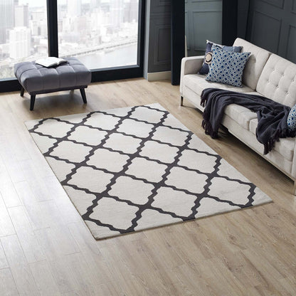 Marja Moroccan Trellis 5x8 Area Rug by Modway