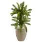 3' Double Cycas Artificial Plant in Sand Colored Planter