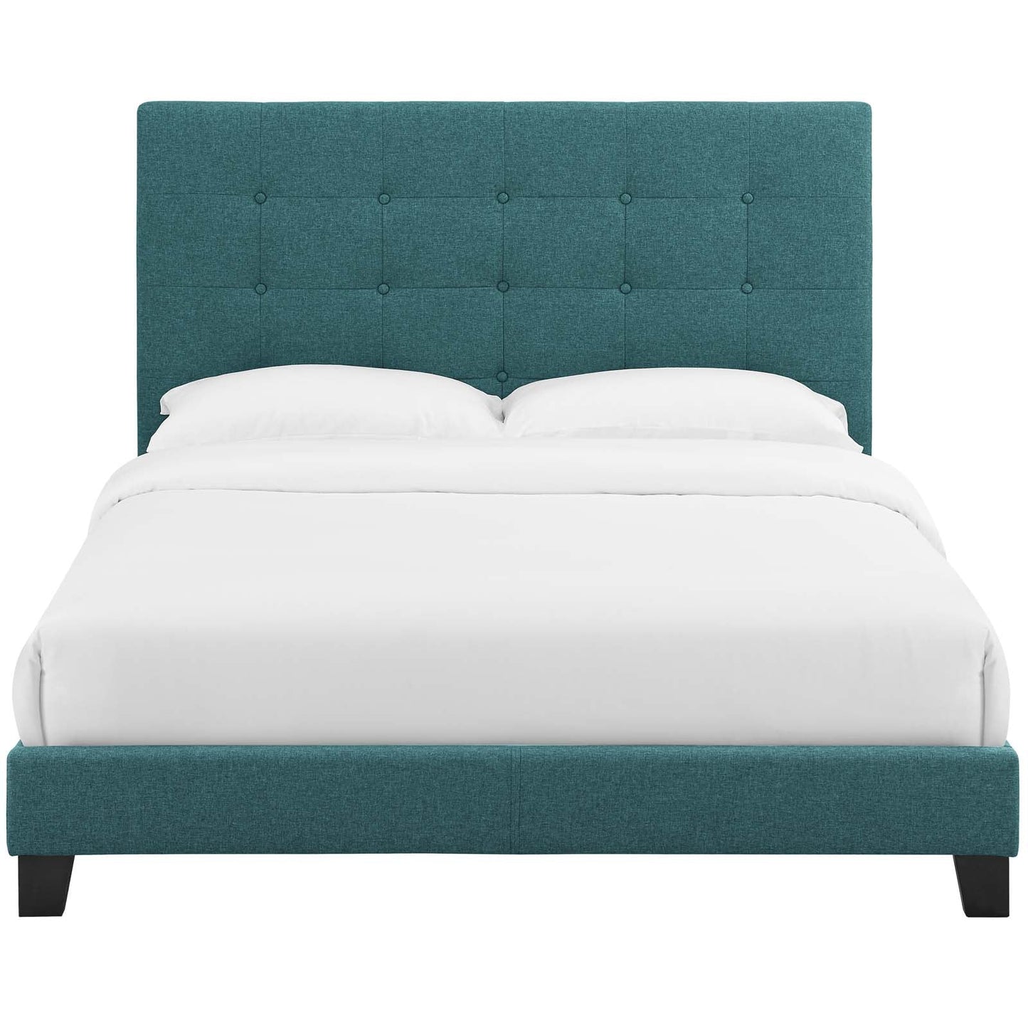 Melanie Tufted Button Upholstered Fabric Twin Platform Bed by Modway