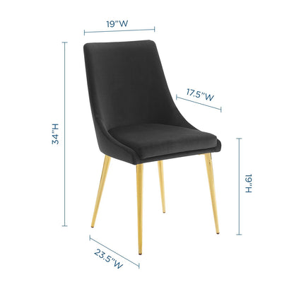 Viscount Modern Accent Performance Velvet Dining Chair by Modway