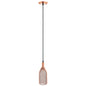 Glimmer Bottle-Shaped Rose Gold Pendant Light by Modway