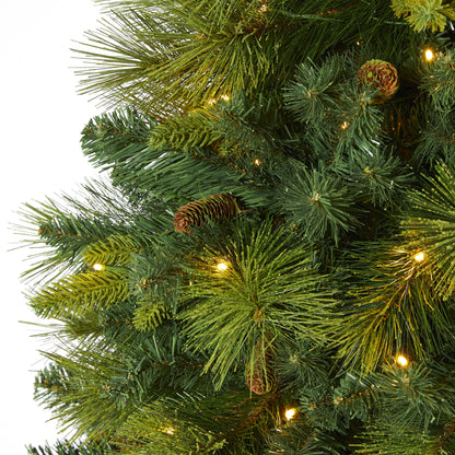 6.5' North Carolina Mixed Pine Artificial Christmas Tree