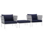Harmony 3 Piece Outdoor Patio Aluminum Sectional Sofa Set by Modway